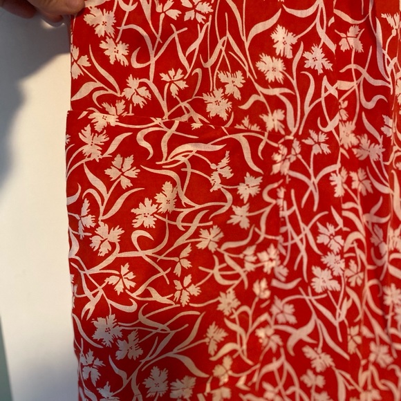 Vintage House Dress Red Floral - Picture 8 of 8